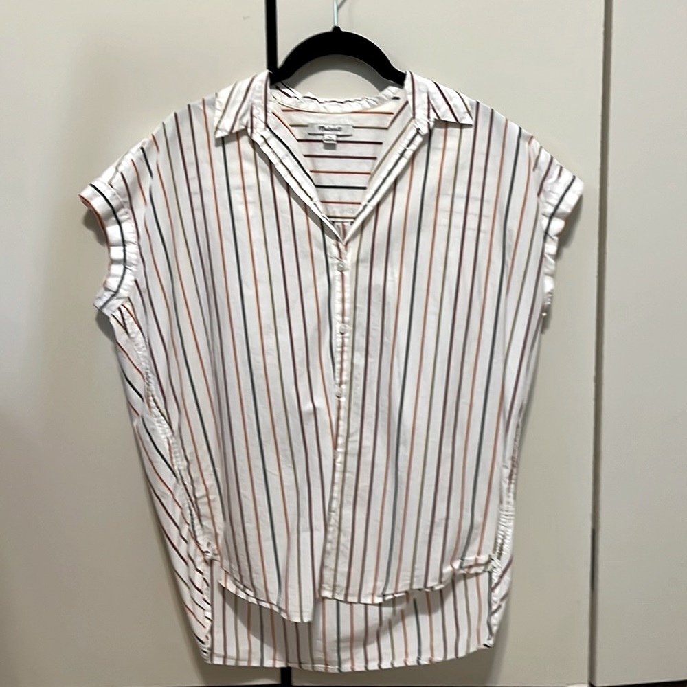 Madewell Multi-Colored Striped Central Shirt